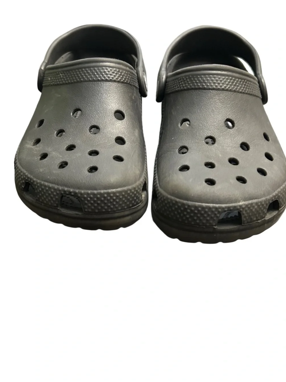 Crocs Classic Clogs Kids Junior Size 1 (J 1) Black Slip On Shoes Waterproof